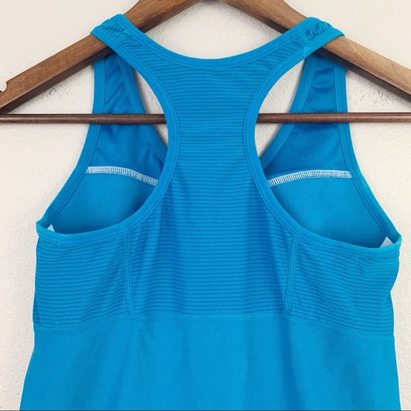 Nike Fit Dry Blue Mesh Racerback Tank Top - Picture 9 of 10